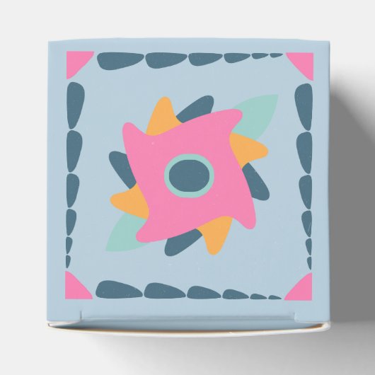 Dekorfarbene Fliese Geschenkschachtel (Oben)