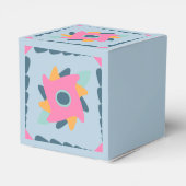 Dekorfarbene Fliese Geschenkschachtel (Rückseite)