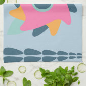 Dekorfarbene Fliese Geschirrtuch (Gefaltet)