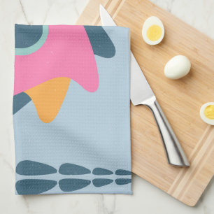 Dekorfarbene Fliese Geschirrtuch