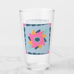 Dekorfarbene Fliese Glas