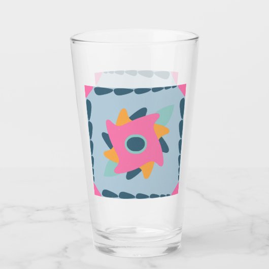 Dekorfarbene Fliese Glas (Vorderseite)