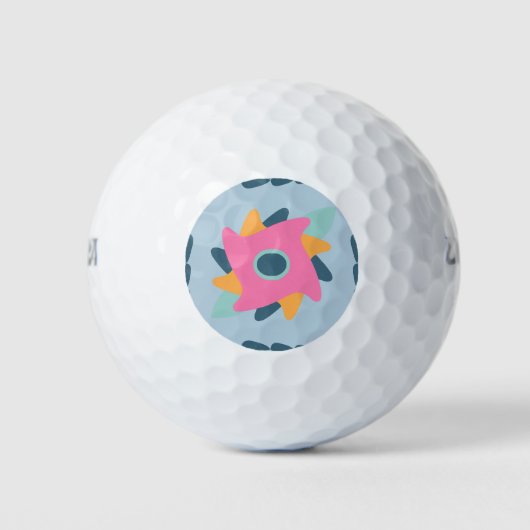 Dekorfarbene Fliese Golfball (Vorderseite)