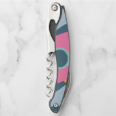 Dekorfarbene Fliese Kellnermesser (Vorderseite)