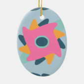 Dekorfarbene Fliese Keramik Ornament (Hinten)