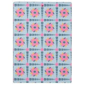 Dekorfarbene Fliese Klemmbrett (Rückseite)