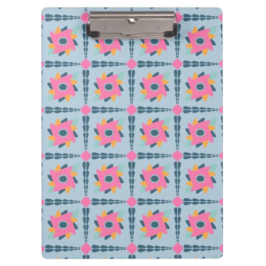 Dekorfarbene Fliese Klemmbrett (Vorderseite)