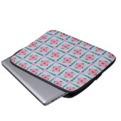 Dekorfarbene Fliese Laptopschutzhülle (Vorne Knopf)