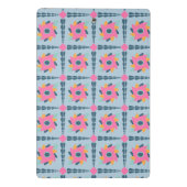 Dekorfarbene Fliese Mini Klemmbrett (Rückseite)