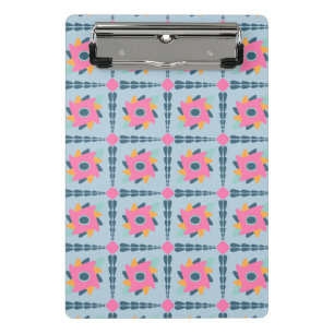 Dekorfarbene Fliese Mini Klemmbrett