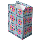 Dekorfarbene Fliese Mittlere Geschenktüte (Vorderseite Schrägansicht)