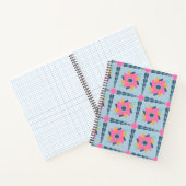 Dekorfarbene Fliese Notizblock (Innenseite)