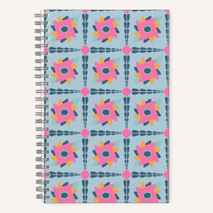 Dekorfarbene Fliese Notizblock