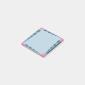 Dekorfarbene Fliese Post-it Klebezettel (angewinkelt)