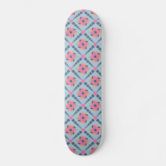Dekorfarbene Fliese Skateboard (Vorderseite)