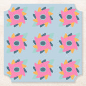 Dekorfarbene Fliese Untersetzer (Vorderseite)