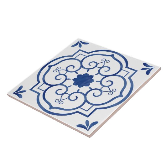 Dekorfarbenes Blumenmuster - Muster Tile Fliese (Seite)
