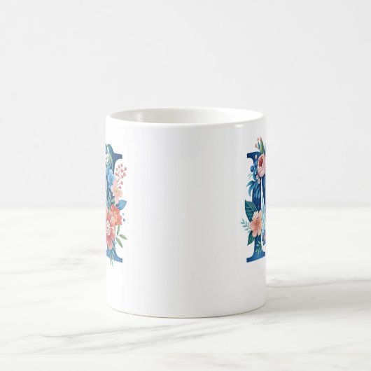 Dekorflormonogramm "M" Kaffeetasse (Mittel)