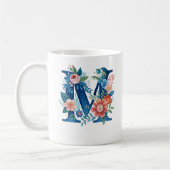 Dekorflormonogramm "M" Kaffeetasse (Links)
