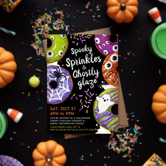 Dekorierbares Halloween-Party ablegen Einladung