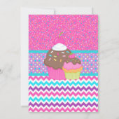 Dekorieren der Cupcake-Party Einladung (Rückseite)