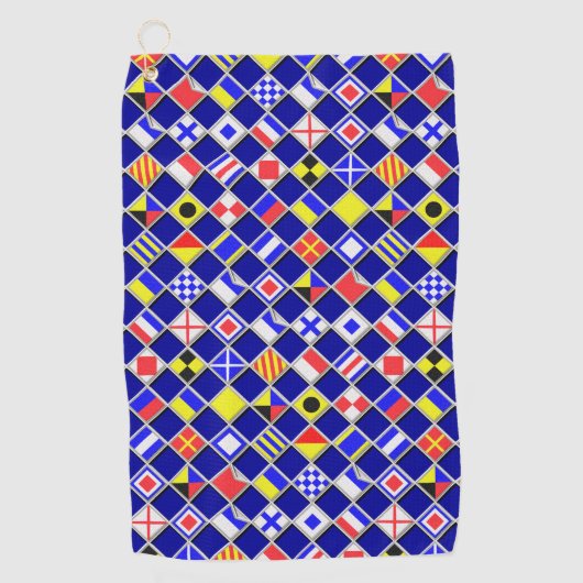 Dekorieren der Schachbrett der optischen Signalfla Golfhandtuch (Vorderseite)