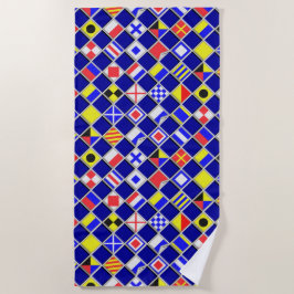 Dekorieren der Schachbrett der optischen Signalfla Strandtuch