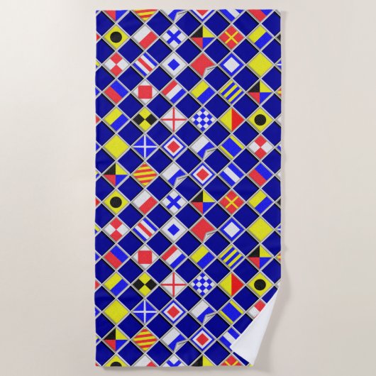 Dekorieren der Schachbrett der optischen Signalfla Strandtuch (Vorderseite)