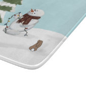 Dekorieren der Weihnachtsabteilung des Baumes Schneidebrett (Ecke)