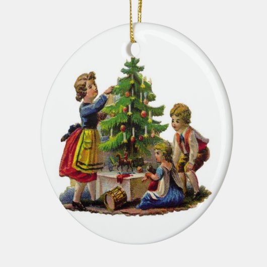 Dekorieren des Baumes Keramikornament (Links)