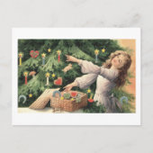 Dekorieren des Baumes Postkarte (Vorderseite)