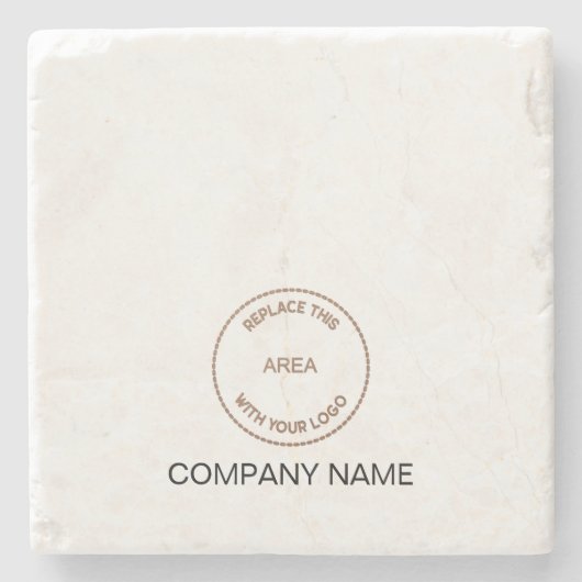 Dekorieren des Namens des Logounternehmens Steinuntersetzer (Vorderseite)