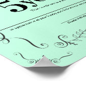 Dekorieren des universellen Mitarbeiterjubiläums Poster (Ecke)