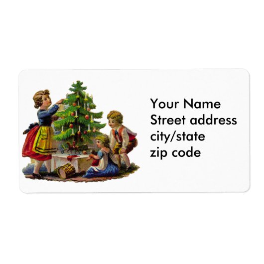 Dekorieren des Weihnachtsbaumes (Vorne)