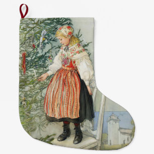 Dekorieren des Weihnachtsbaumes - Carl Larsson Großer Weihnachtsstrumpf
