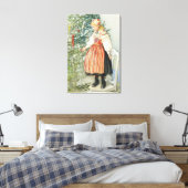 Dekorieren des Weihnachtsbaumes - Carl Larsson Leinwanddruck (Insitu (Schlafzimmer))
