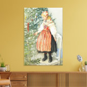 Dekorieren des Weihnachtsbaumes - Carl Larsson Leinwanddruck (Insitu (Wohnzimmer))
