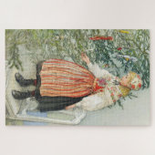 Dekorieren des Weihnachtsbaumes - Carl Larsson Puzzle (Horizontal)