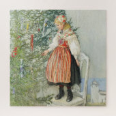 Dekorieren des Weihnachtsbaumes - Carl Larsson Puzzle (Vertikal)