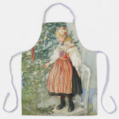 Dekorieren des Weihnachtsbaumes - Carl Larsson Schürze (Vorderseite)