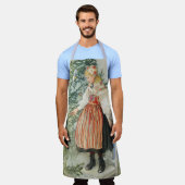 Dekorieren des Weihnachtsbaumes - Carl Larsson Schürze (Getragen)