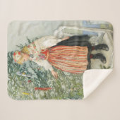 Dekorieren des Weihnachtsbaumes - Carl Larsson Sherpadecke (Vorderseite (Horizontal))