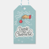 Dekorieren des Weihnachtsbaumes Geschenkanhänger (Vorderseite)