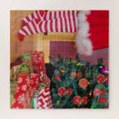 Dekorieren des Weihnachtsbaumes Puzzle (Horizontal)