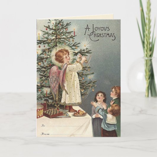 Dekorieren des Weihnachtsbaumes - Weihnachten (Vorderseite)