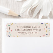 Dekorieren + feiern Sprinklen-Adressenaufkleber (Insitu)