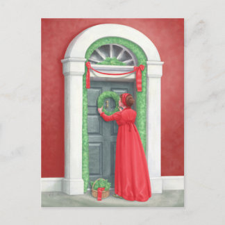 "Dekorieren für ein reges Weihnachten." Postkarte