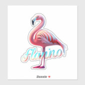 Dekorieren mit Flamingo Stickers Aufkleber (Blatt)