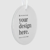 Dekorieren Sie Ihr Design Hochladen Akrylus Runde Ornament (Vorderseite)