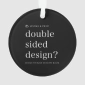 Dekorieren Sie Ihr Design Hochladen Akrylus Runde Ornament (Rückseite)